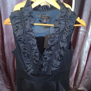 Ted Baker Ruffle Collar Dress